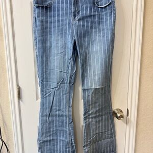 Rock & Roll Striped Trouser Jeans